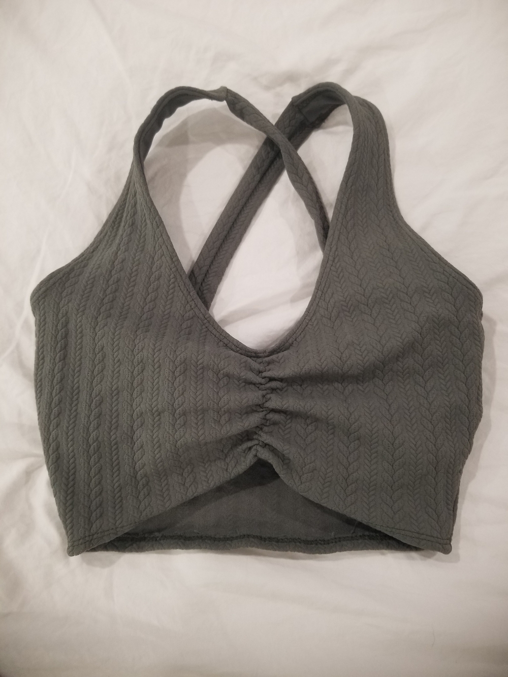 Beach Riot Sport Olive Green Active Bralette
